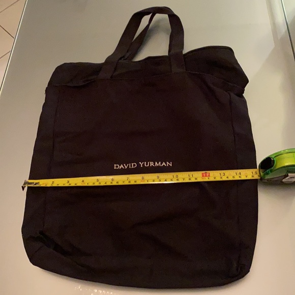 DAVID YURMAN Blk canvas Tote bag with top zipper - Picture 8 of 10